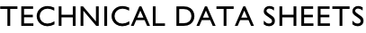 Technical data sheets
